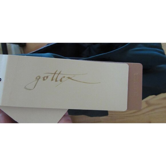 New w Tags, Gottex Contour Forest Green One Piece Bathing Suit SZ 14 - Picture 7 of 8